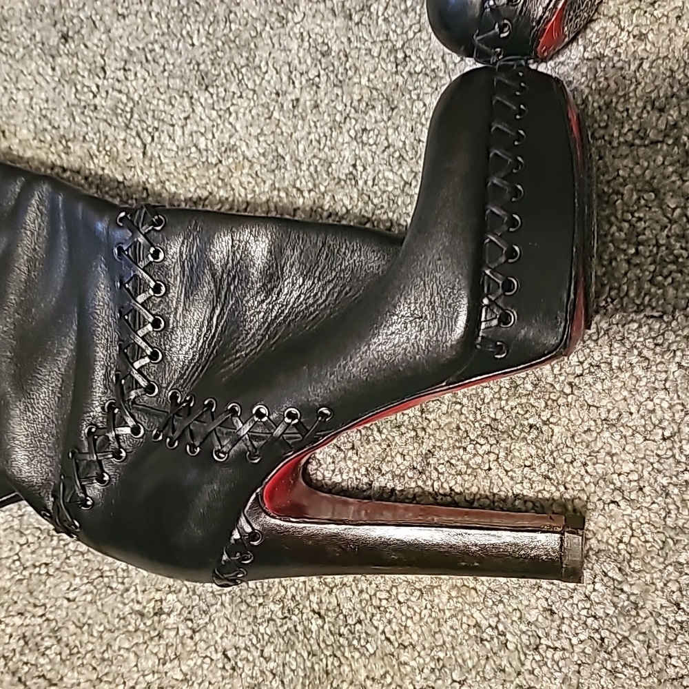 Christian louboutin black thigh high boots - Picture 4 of 16